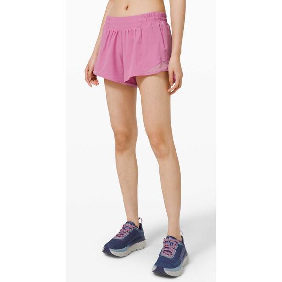 Lululemon Hotty Hot Short II *Long 4" Magenta Glow Pink 10 Tall - Picture 2 of 10